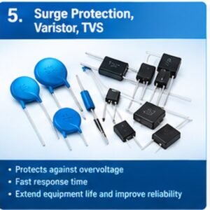 Surge Protection, Varistor, TVS